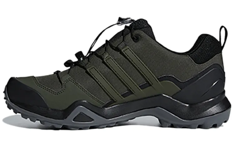 Adidas Terrex Swift R2 Slip Resistant Abrasion Resistant Low top Hiking Shoes Men's Green Gray