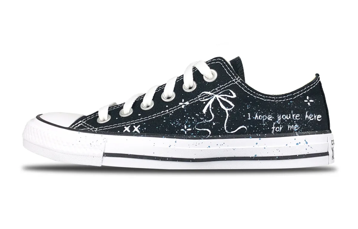 Converse All Star Bowknot Slip Resistant Abrasion Resistant Slip Resistant Abrasion Resistant Low top Canvas Shoes