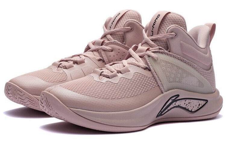 Li Ning Flashing Textile, Synthetic Leather Cushioning Slip Resistant Abrasion Resistant Breathable Rebound
