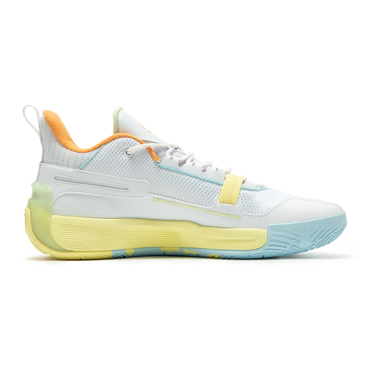 361° Cushioning Slip Resistant Low top Basketball Shoes Men’s White Yellow