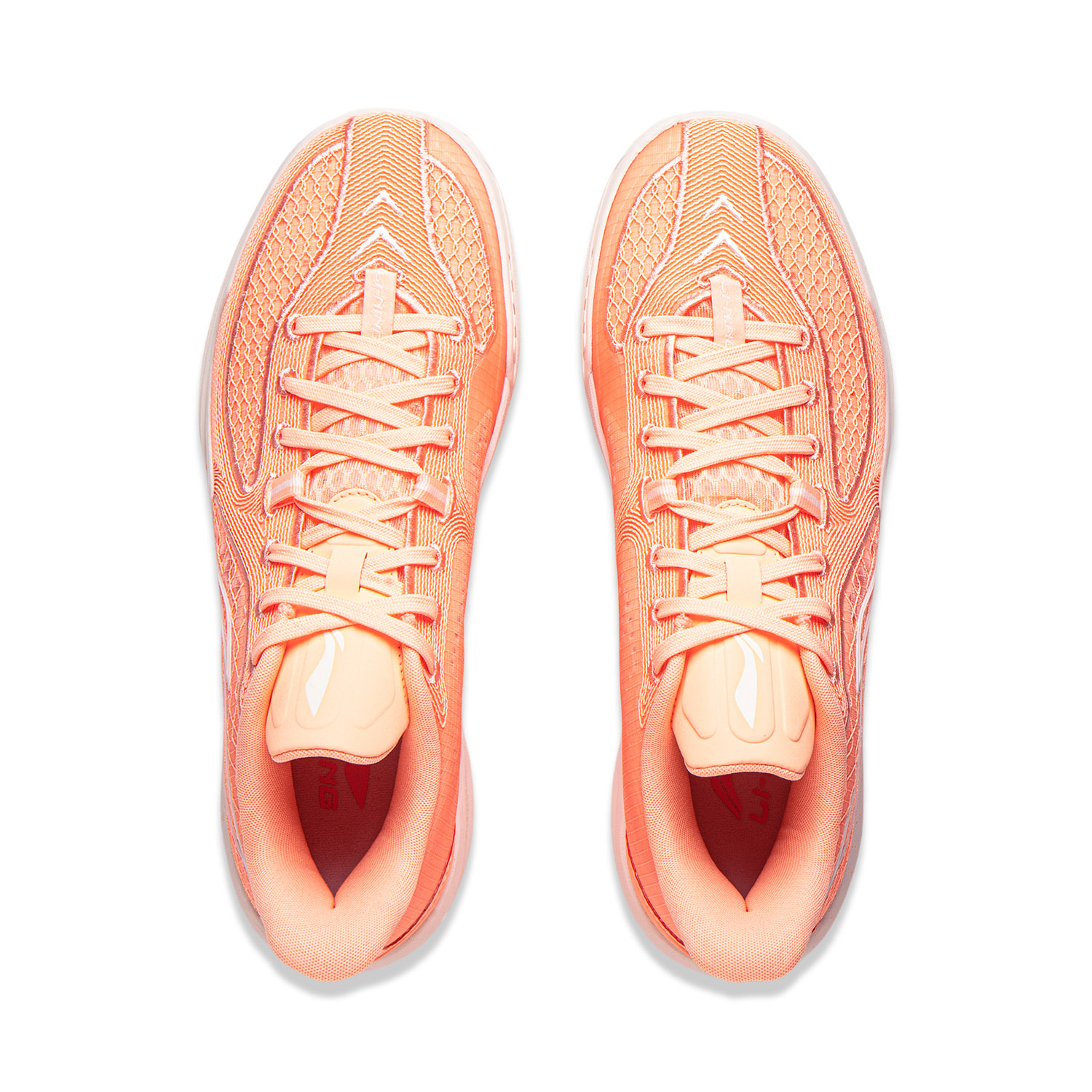 Li Ning Assassin’s Creed 2 Cushioning Slip Resistant Breathable Low top Basketball Shoes Men’s Fluorescent Soft Orange