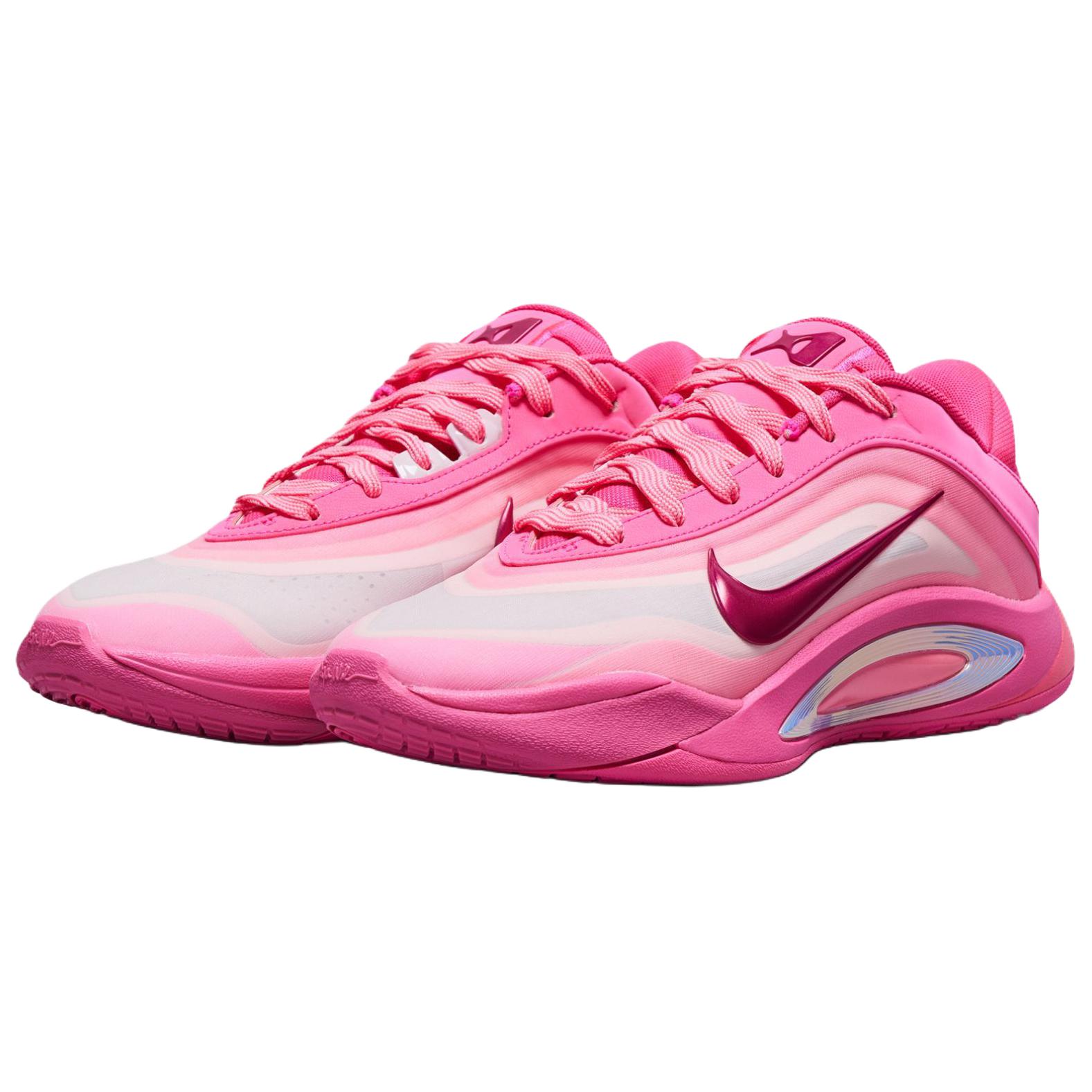 Nike A’One Slip Resistant Abrasion Resistant Low top Basketball Shoes Unisex Pink