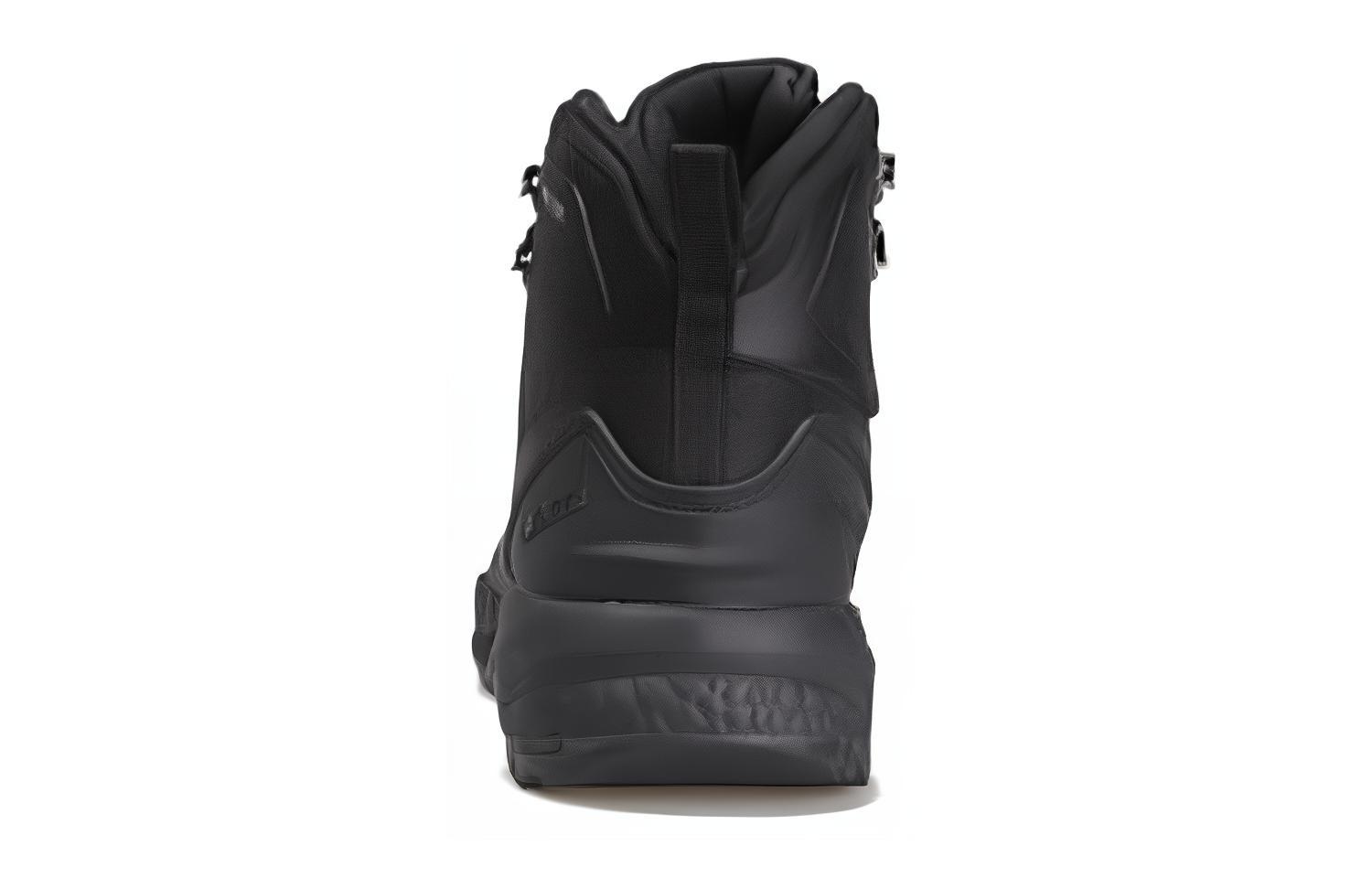 HUMTTO Trendy Slip Resistant, Abrasion Resistant, Breathable High top Hiking Shoes Men’s Black