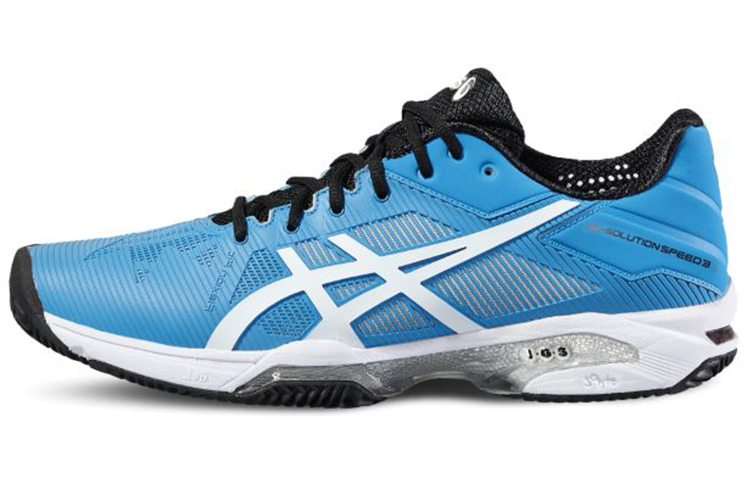 Asics Gel Solution Speed 3 Clay Low top Tennis Shoes Men's Blue