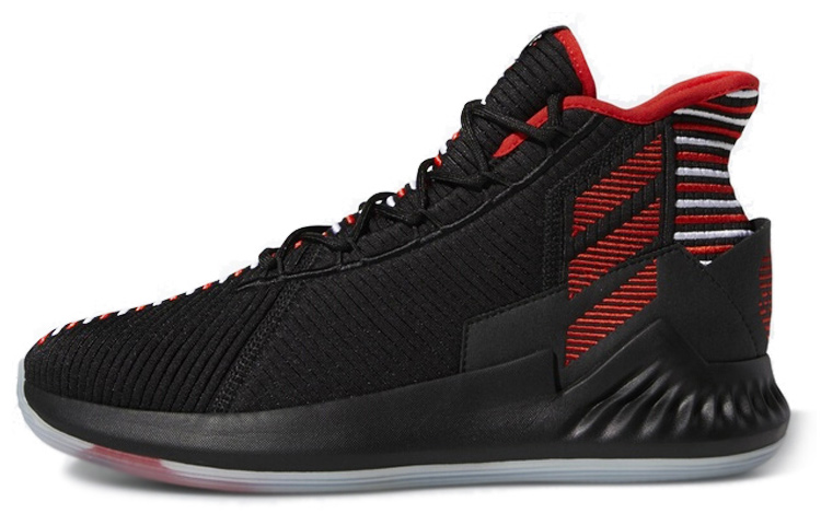 Мужские кроссовки adidas adidas D Rose 9 Geek Up (черно-бело-красные)