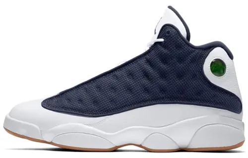 Jordan Air Jordan 13 'Midnight Navy' Slip Resistant Mid top Vintage Basketball Shoes Men's Blue White