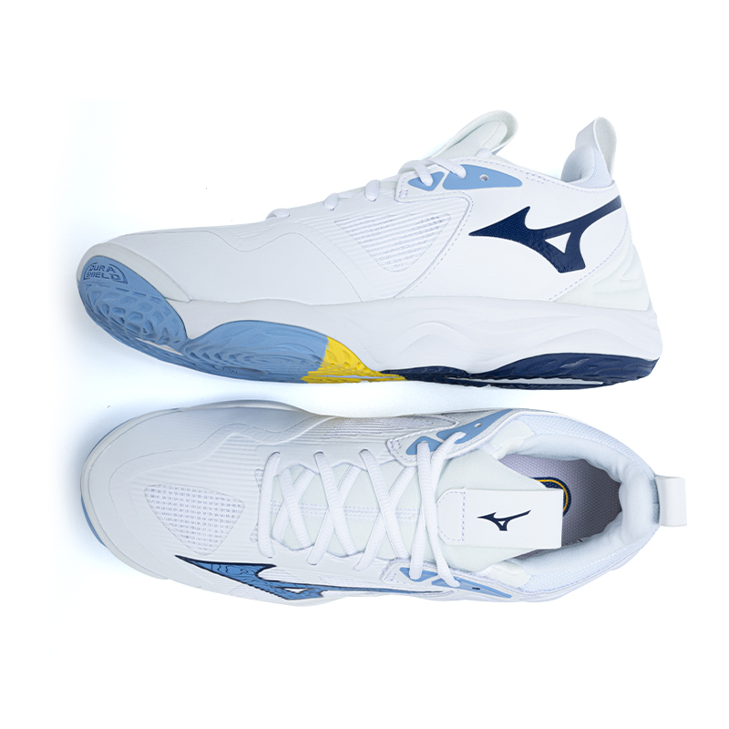 Wave Momentum Mizuno 3 ‘White Bellwether Blue’