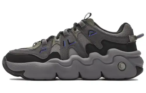FILA High top Vintage Basketball Shoes Men's Black Gray