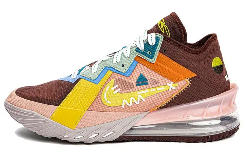MIMI PLANGE x Nike Lebron 18 Low Mad King Slip Resistant Abrasion Resistant Mid top Basketball Shoes Unisex
