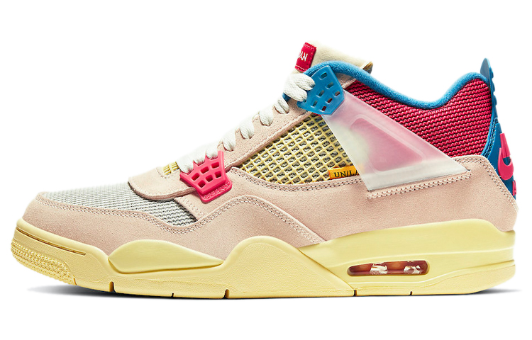 Кроссовки Jordan Jordan × Union Air Jordan 4 retro sp "guava ice" (розово-голубой)