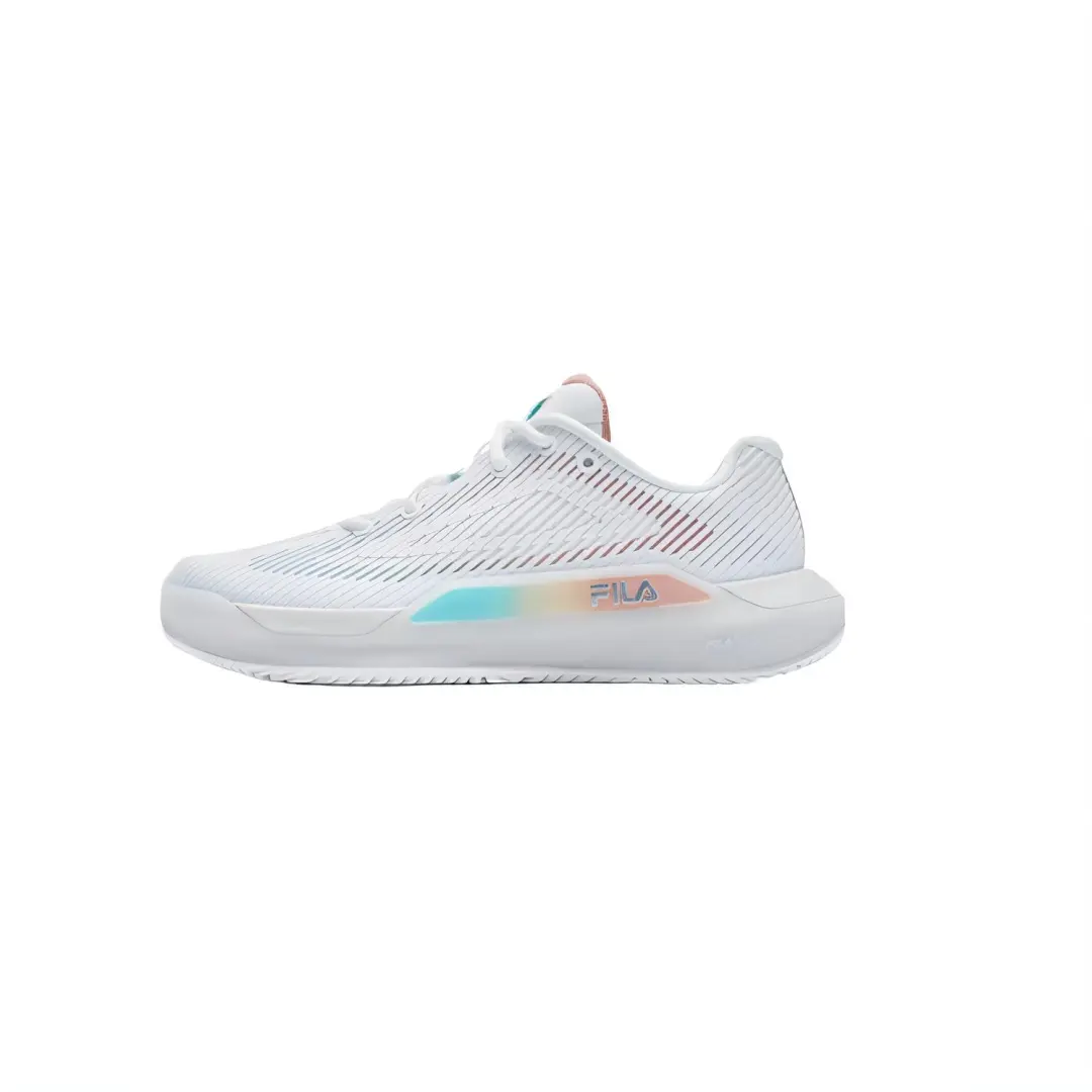 FILA Comfortable Abrasion Resistant Low top Tennis Shoes Women's Standard White