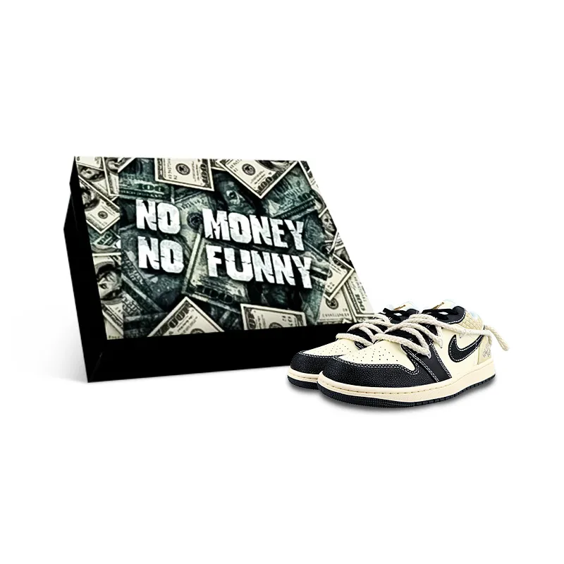 Jordan Air Jordan 1 Low top Vintage Basketball Shoes Men's Beige Black