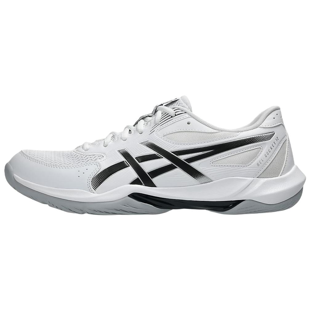 ASICS GEL-ROCKET 12 comfortable and versatile breathable support volleyball shoes for men and women, white