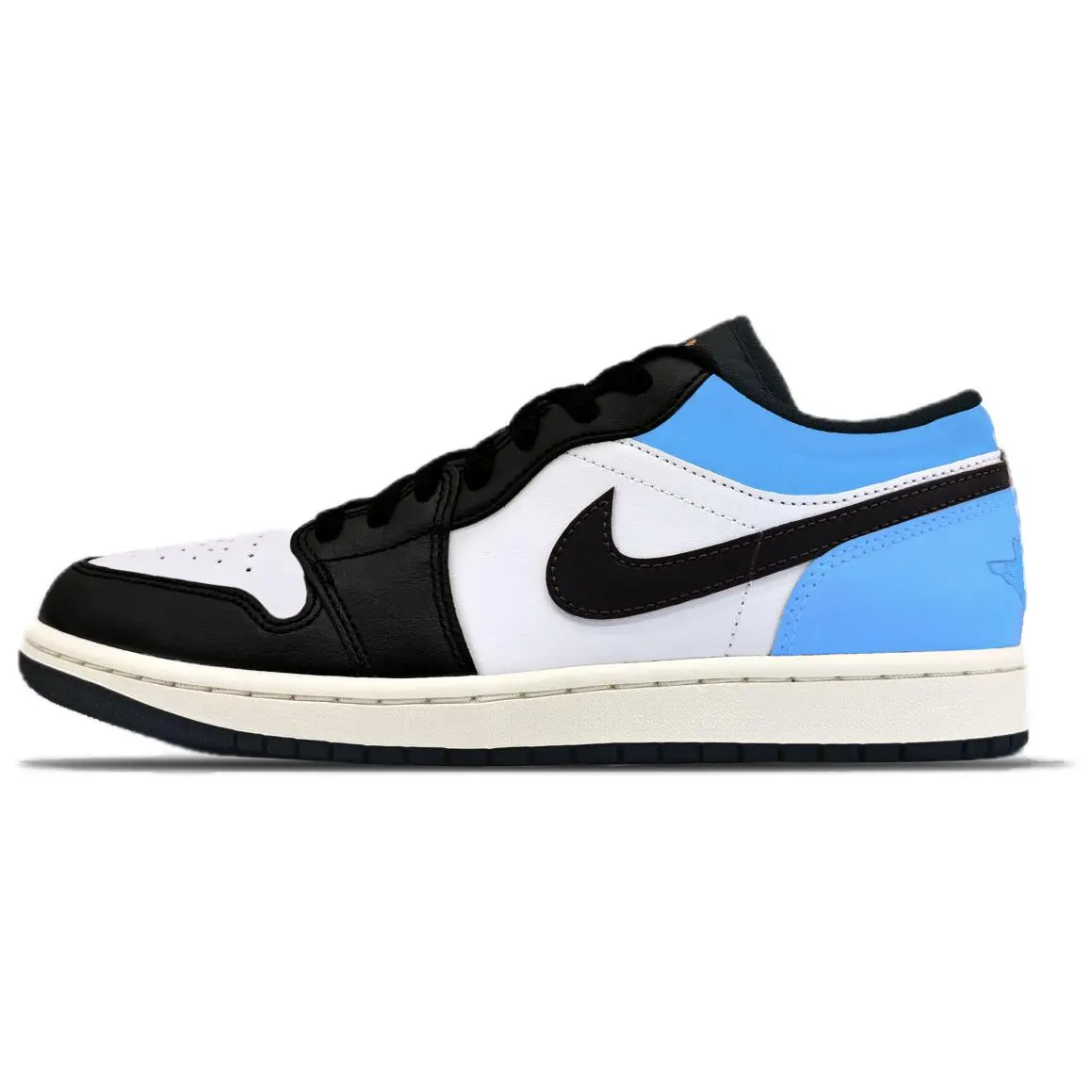 Jordan Air Jordan 1 Abrasion Resistant Abrasion Resistant Vintage Basketball Shoes Unisex Blue Black