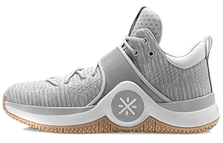 Li Ning WOW 6 Clean Letters Low top Basketball Shoes Men’s Gray White