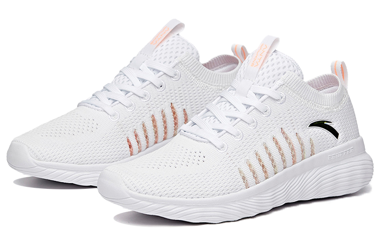 ANTA Training Shoes Women’s Low Top Anta White/Fluorescent Sunset Orange