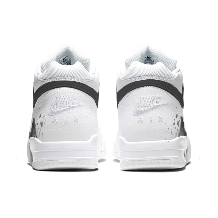 Nike Flight Legacy Vintage Basketball Shoes Unisex Mid Top Black/White