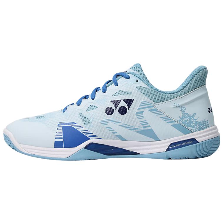YONEX ELZ3 Comfortable Slip Resistant Abrasion Resistant Low top Badminton Shoes Unisex Blue White