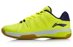 Li Ning Cushioning Lightweight Slip Resistant Low top Badminton Shoes Unisex Yellow