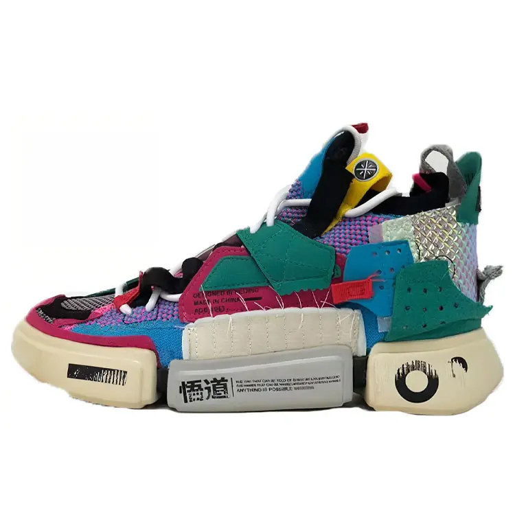 Li Ning Sfs Sample For Sale Fashion Trend Slip Resistant Abrasion Resistant Mid top Vintage Basketball Shoes Women's