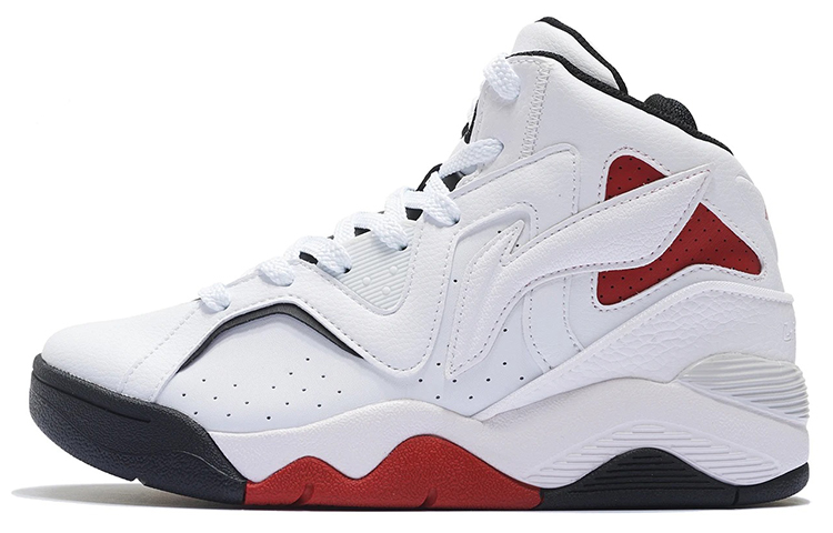 Li Ning Leather Abrasion Resistant Breathable Abrasion Resistant Breathable High top Vintage Basketball Shoes Women’s
