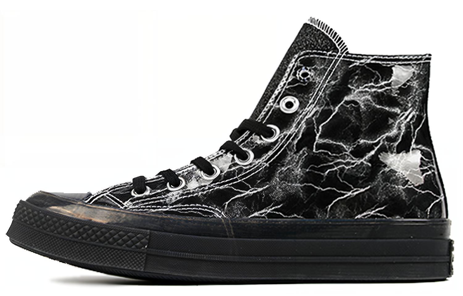 Converse Chuck Taylor All Star 1970s round toe lace-up high-top canvas shoes for men and women, black