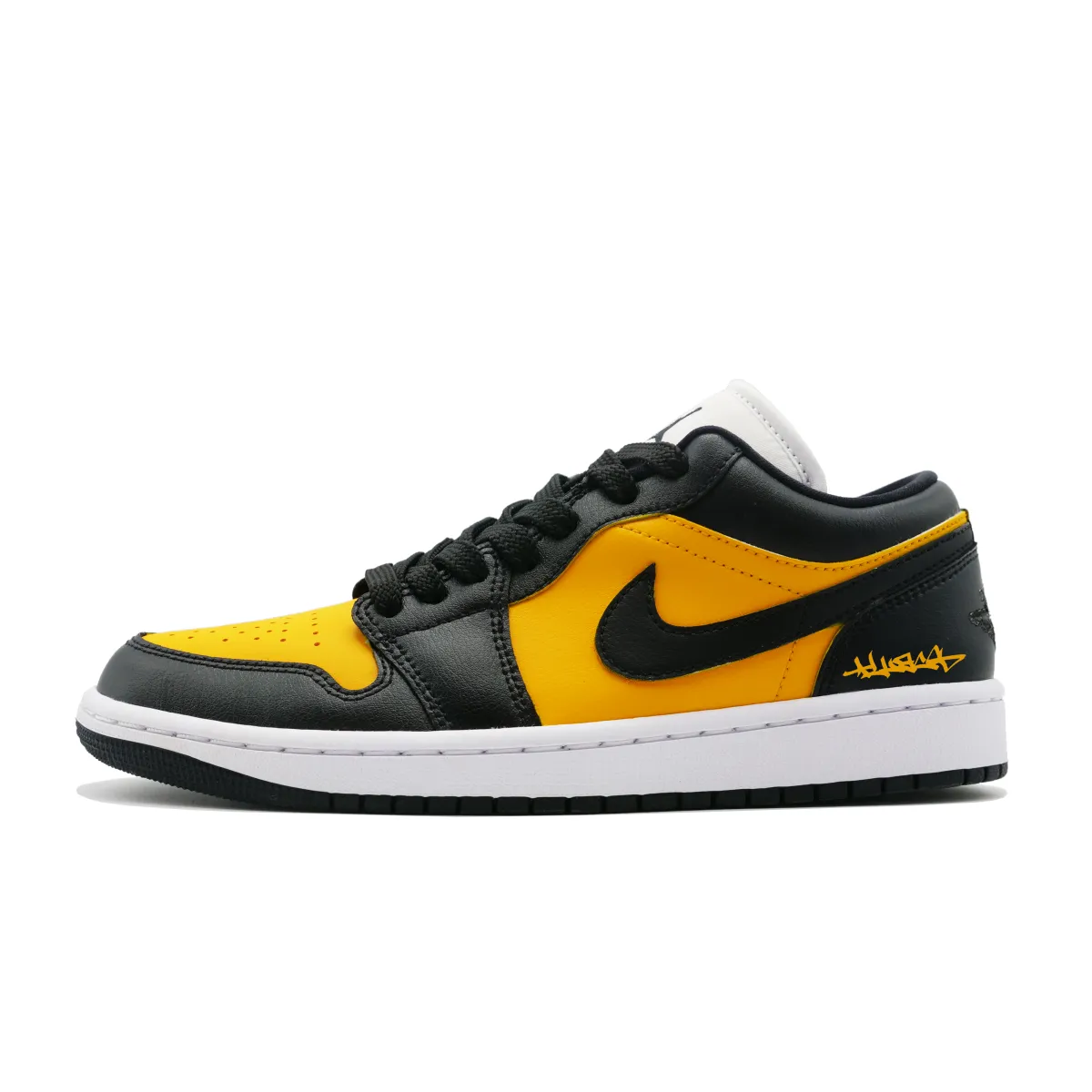 Jordan Air Jordan 1 Bumblebee Leather Abrasion Resistant Abrasion Resistant Low top Vintage Basketball Shoes Unisex
