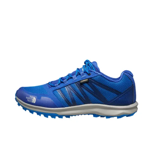 THE NORTH FACE GORE TEX Mesh Abrasion Resistant Waterproof And Breathable Grip Low top Hiking Shoes Men's Blue