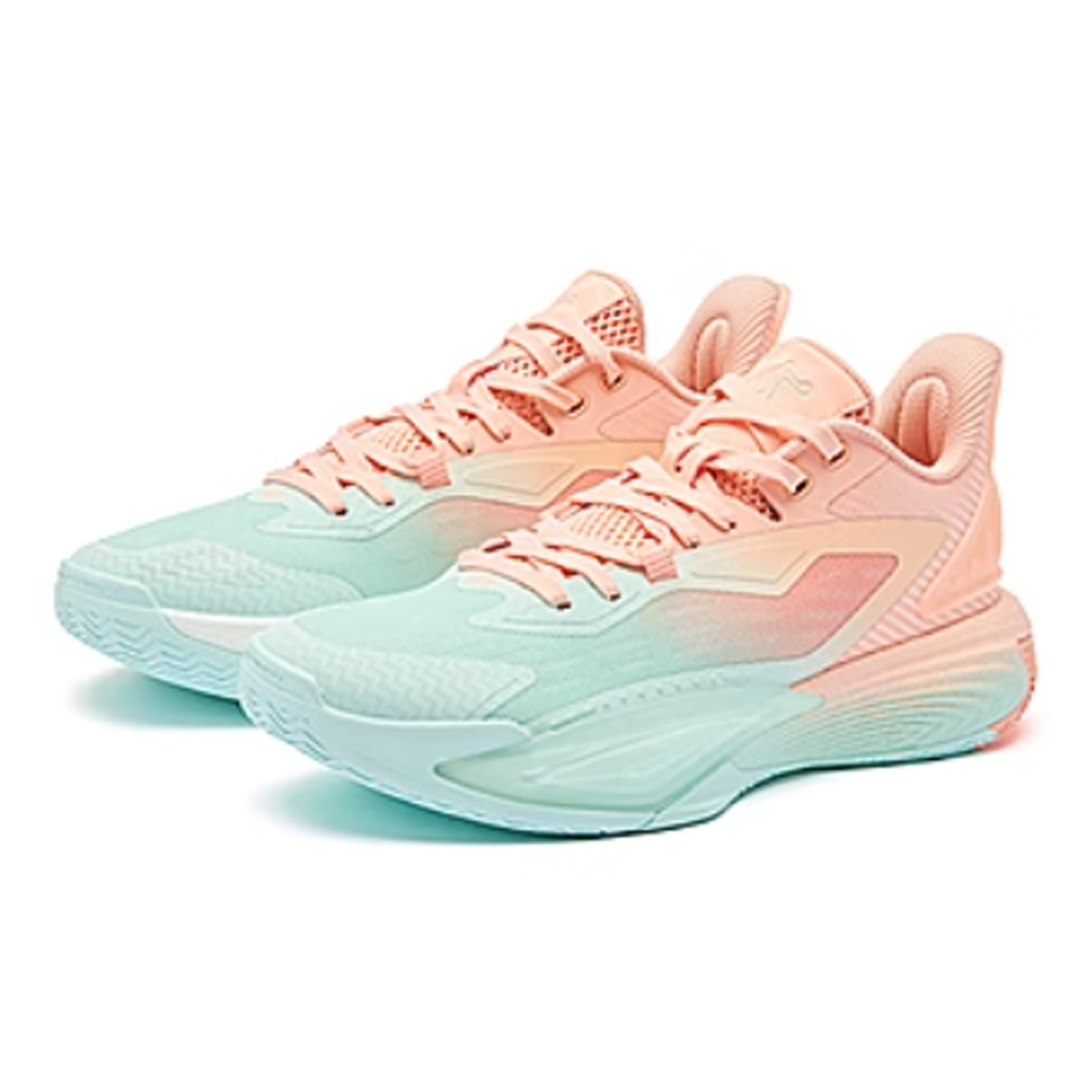 QIAODAN Prickle 7.0 Slip Resistant Slip Resistant Low top Basketball Shoes Men’s Blue Pink