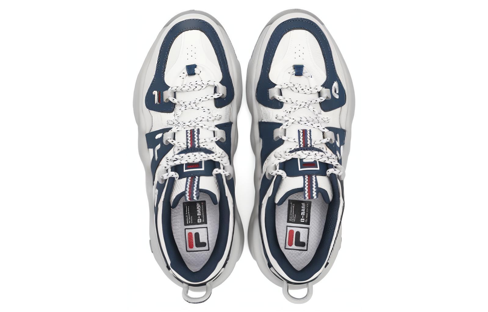 FILA Cushioning Abrasion Resistant Cushioning, Wear Resistant Low top Vintage Basketball Shoes Men’s Blue White