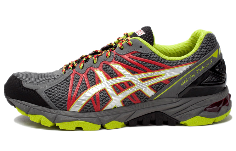 ASICS GEL FujiTrabuco 7 Trail Running Shoes Men's Smoke Gray White