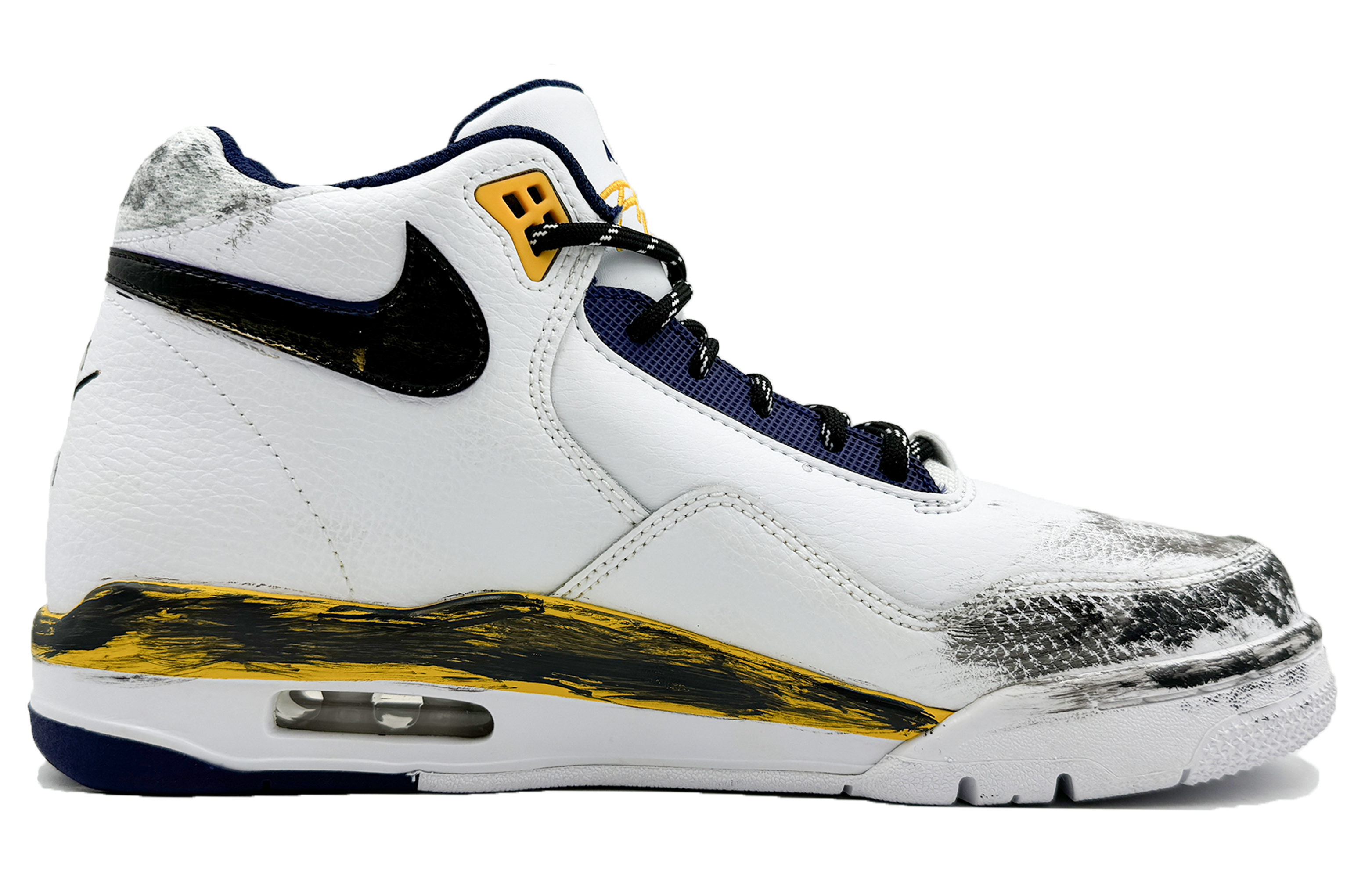 Nike Flight Legacy Mid top Vintage Basketball Shoes Men’s White