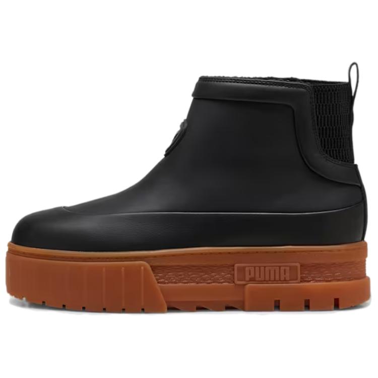 PUMA Mayze Cow Leather, Synthetic Leather Ankle Boots Women's Black
