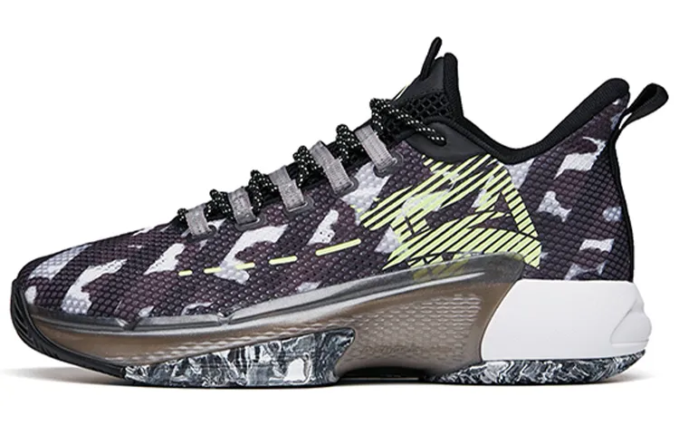 Anta Attack 3 Textile, Synthetic Leather Cushioning Slip Resistant Abrasion Resistant Low top Basketball Shoes Men's