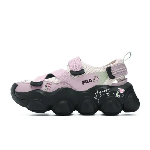 FILA FRAGOLA Monet Garden Platform Height Increasing River Trekking Shoes Women's Black Purple