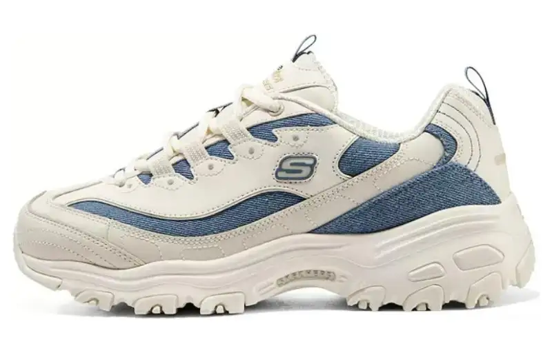 Skechers D'LITES 1.0 'White Blue' Women's
