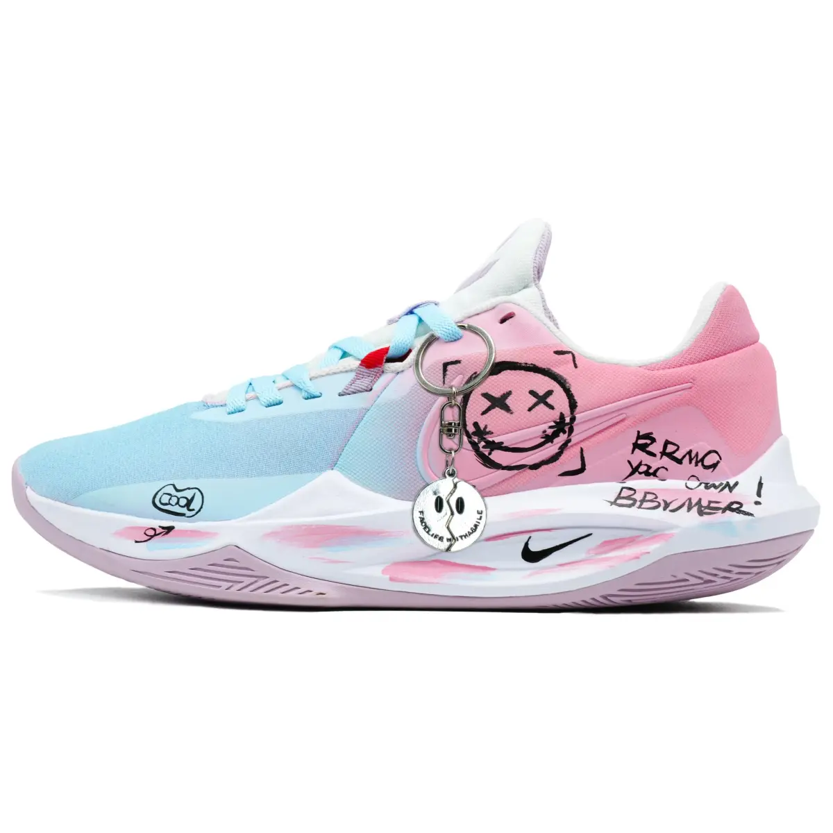 Nike Precision 6 Graffiti Boy Cushioning Slip Resistant Abrasion Resistant Lightweight