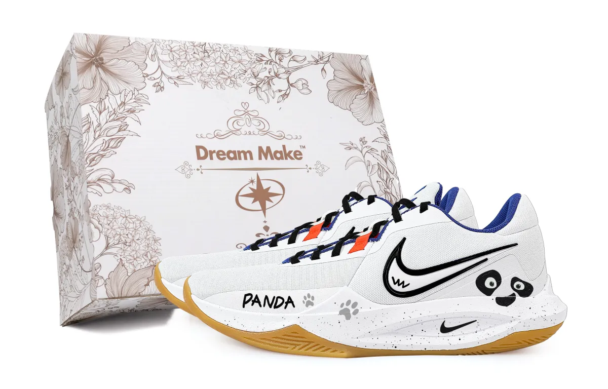 Nike Precision 6 Panda, White Box Slip Resistant Abrasion Resistant Low top Basketball Shoes Men's White