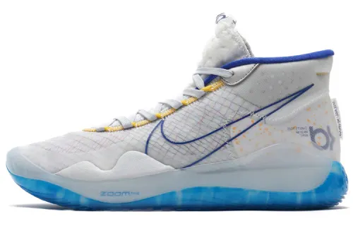 Nike KD 12 OG EP mid-top practical basketball shoes for men and women, white and blue