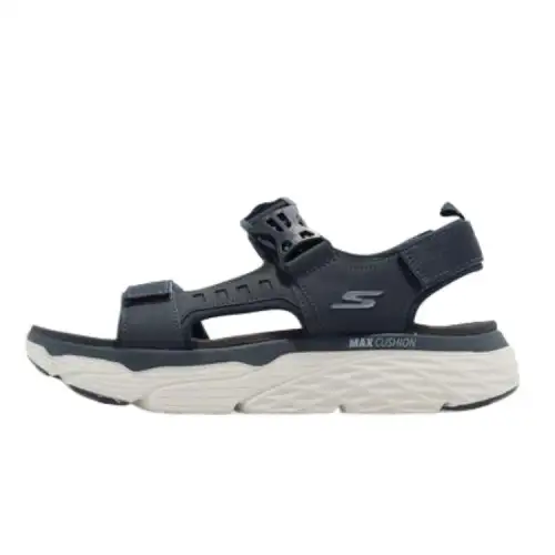Skechers Max Cushioning Beach Sandals Men's Navy Blue