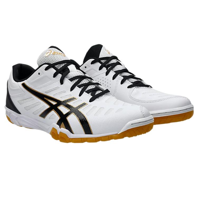 ASICS Attack Excounter 2 Synthetic Leather Low top Training Shoes Men’s White Black