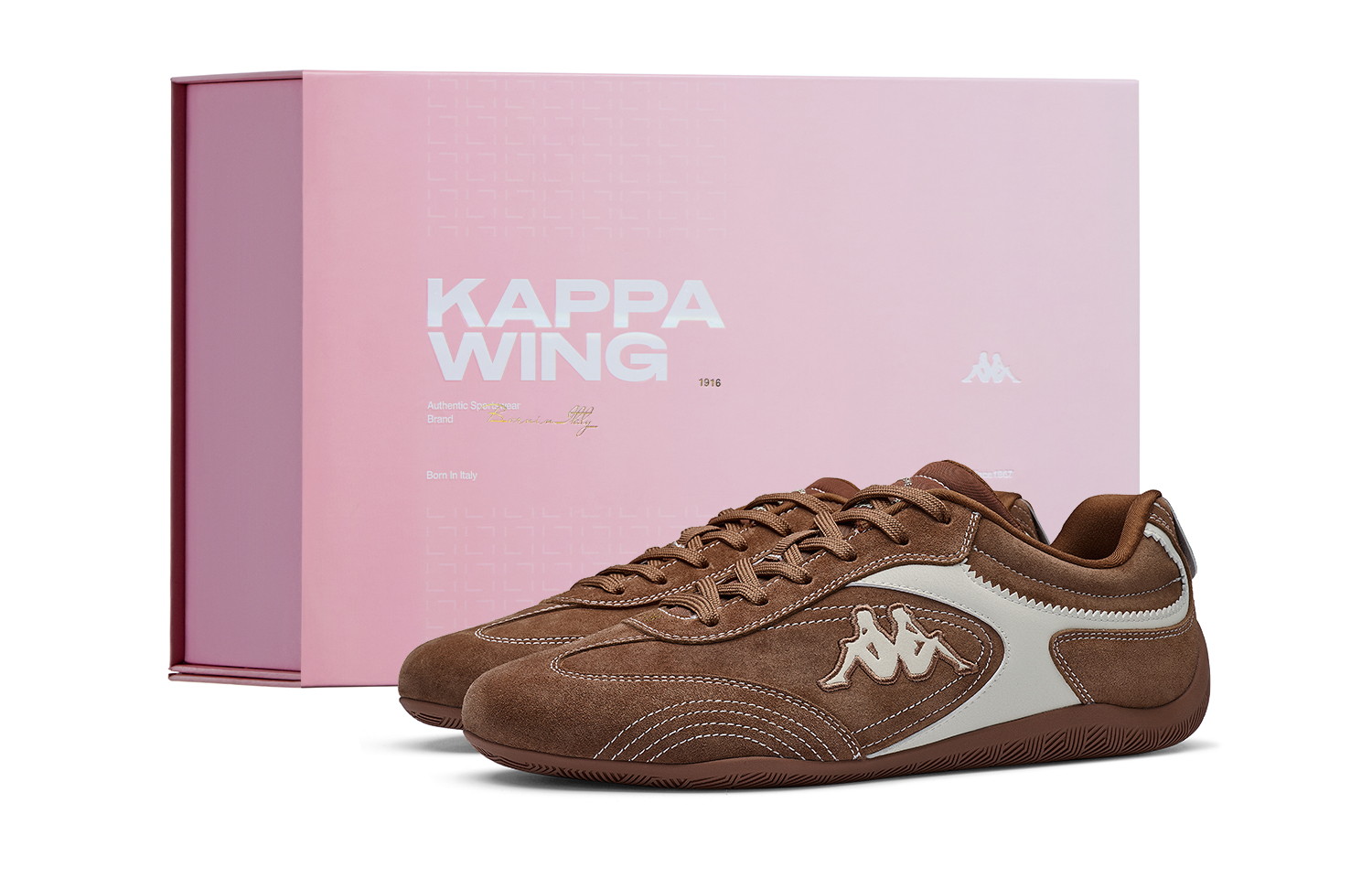 Kappa Back to Back Low top Racing Shoes Unisex Brown