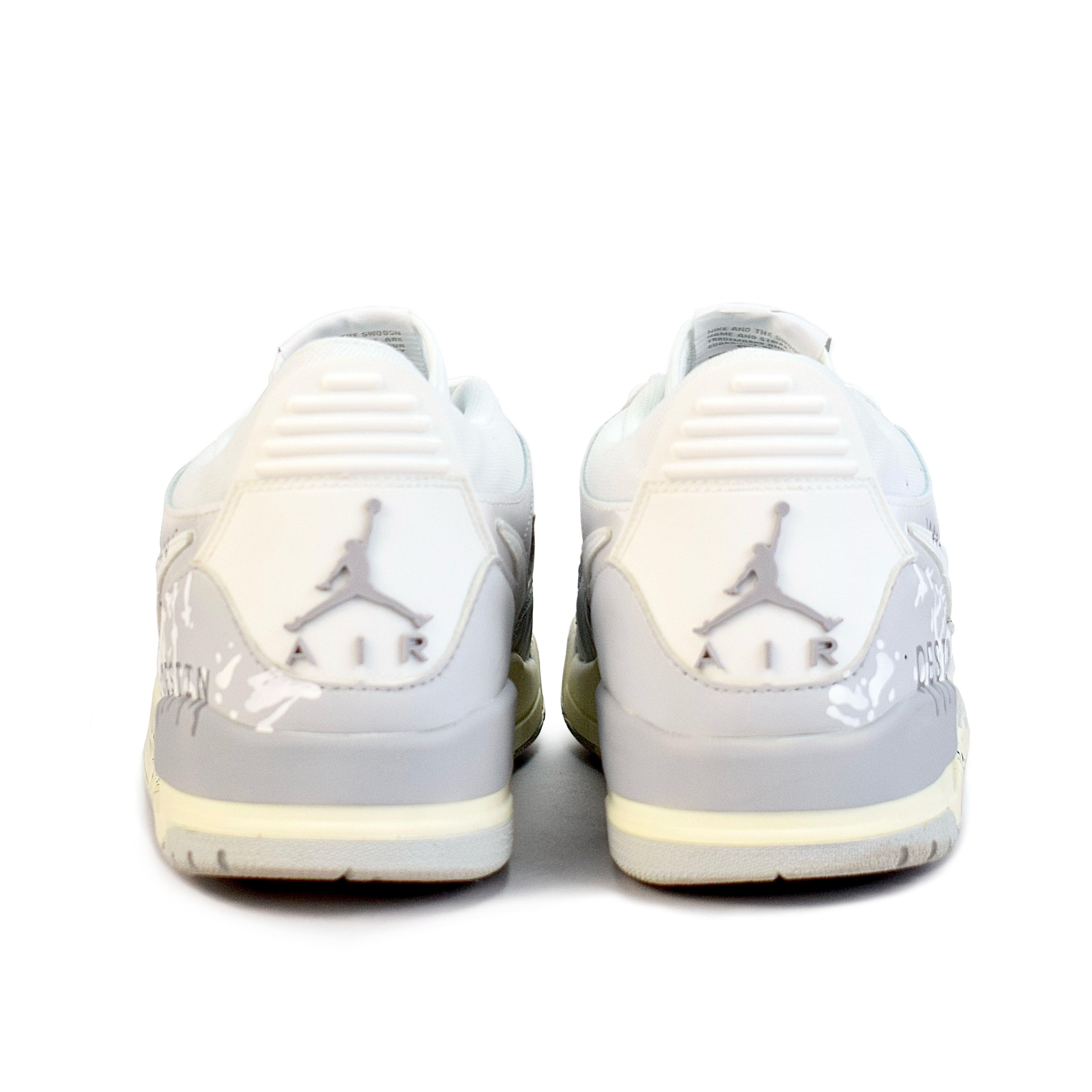 Jordan Legacy 312 Cushioning, Wear Resistant Low top Vintage Basketball Shoes Men’s White Gray