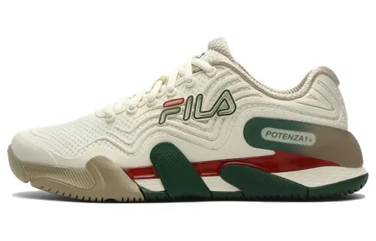 FILA POTENZA 1+ Comfortable Abrasion Resistant Breathable Low top Tennis Shoes Men's Beige