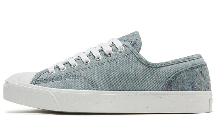 Converse Jack Purcell Renew Low Abrasion Resistant Lightweight Low top Canvas Shoes Unisex Blue White