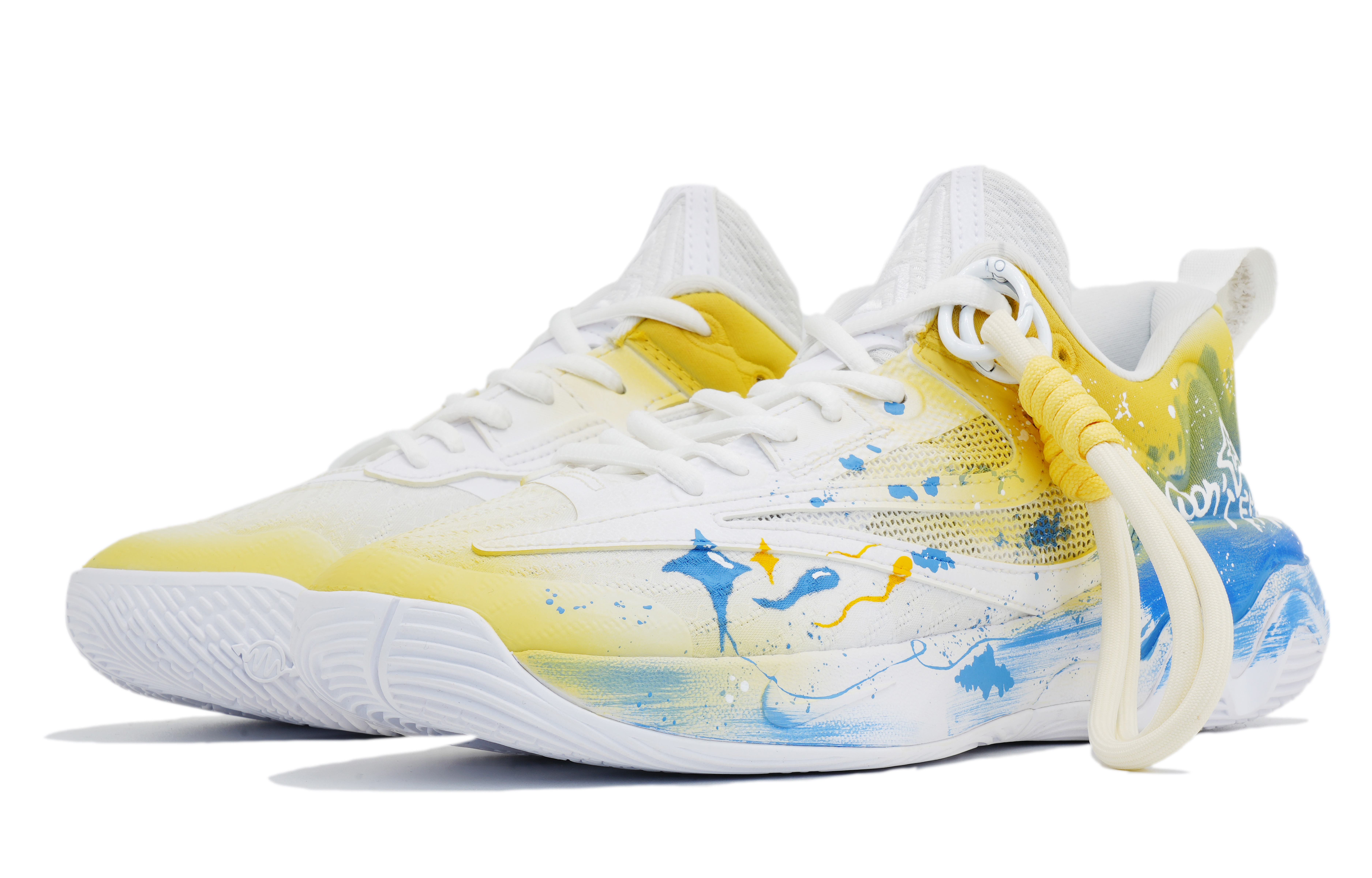 Nike Giannis Immortality Basketball Shoes Unisex Low Top Yellow Blue