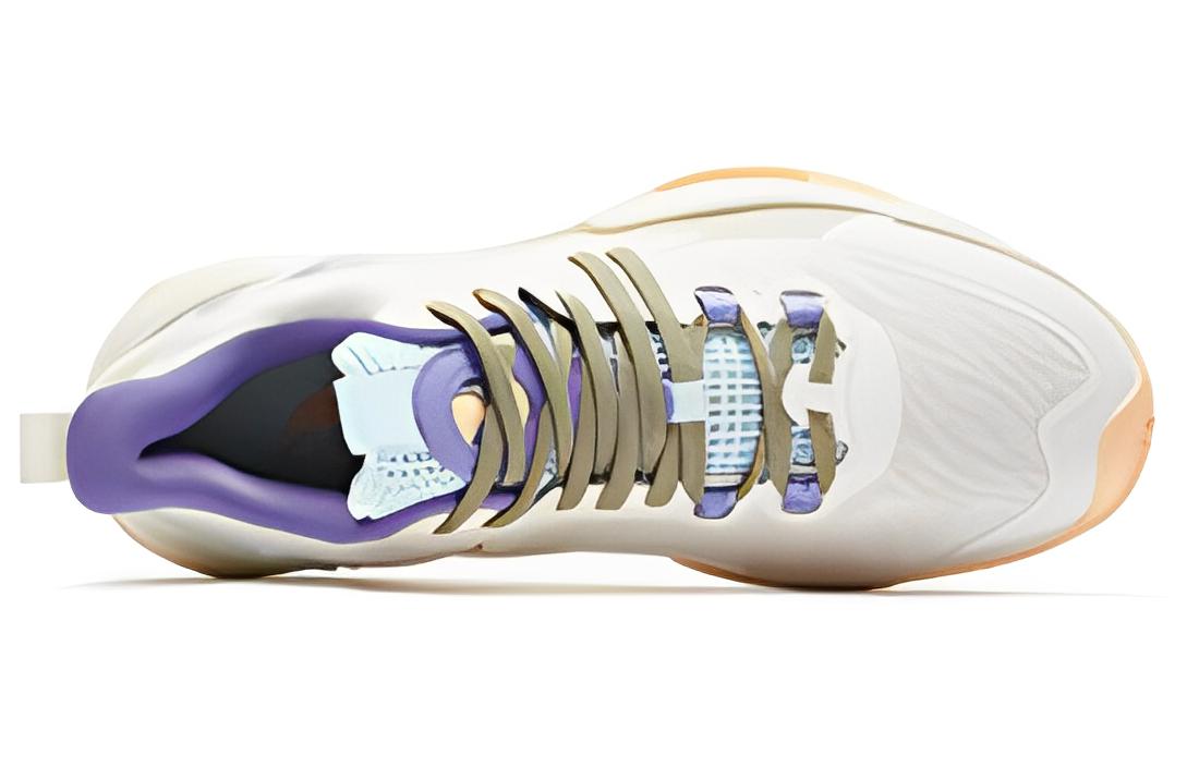 QIAODAN Q KUNGFU Cushioning Slip Resistant Abrasion Resistant Mid top Basketball Shoes Men’s Yellow Blue