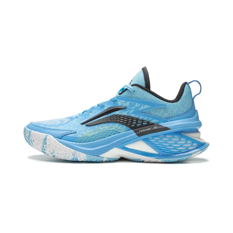 Li Ning Air Strike 11 Textile, Synthetic Leather Cushioning Slip Resistant Lightweight Low top
