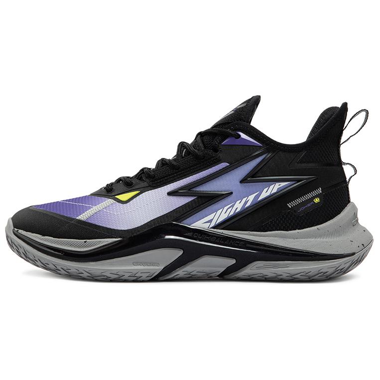 361° LIGHT UP Slip Resistant Abrasion Resistant Low top Basketball Shoes Men’s Purple Black