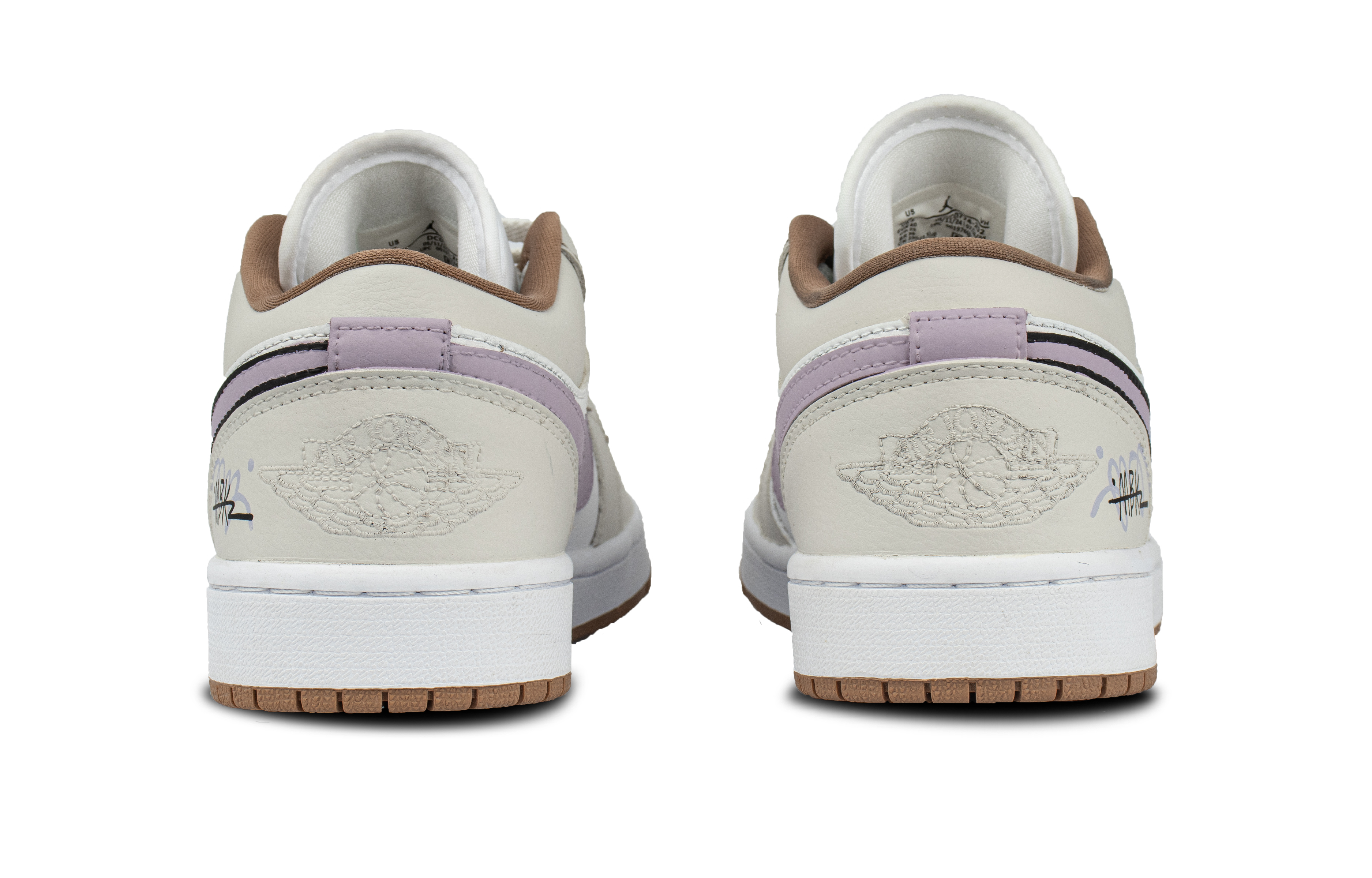 Jordan Air Jordan 1 Cushioning Low top Vintage Basketball Shoes Unisex Beige